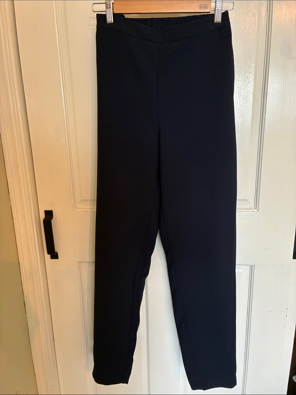 Chico's Navy Straight-Leg Women's Trousers